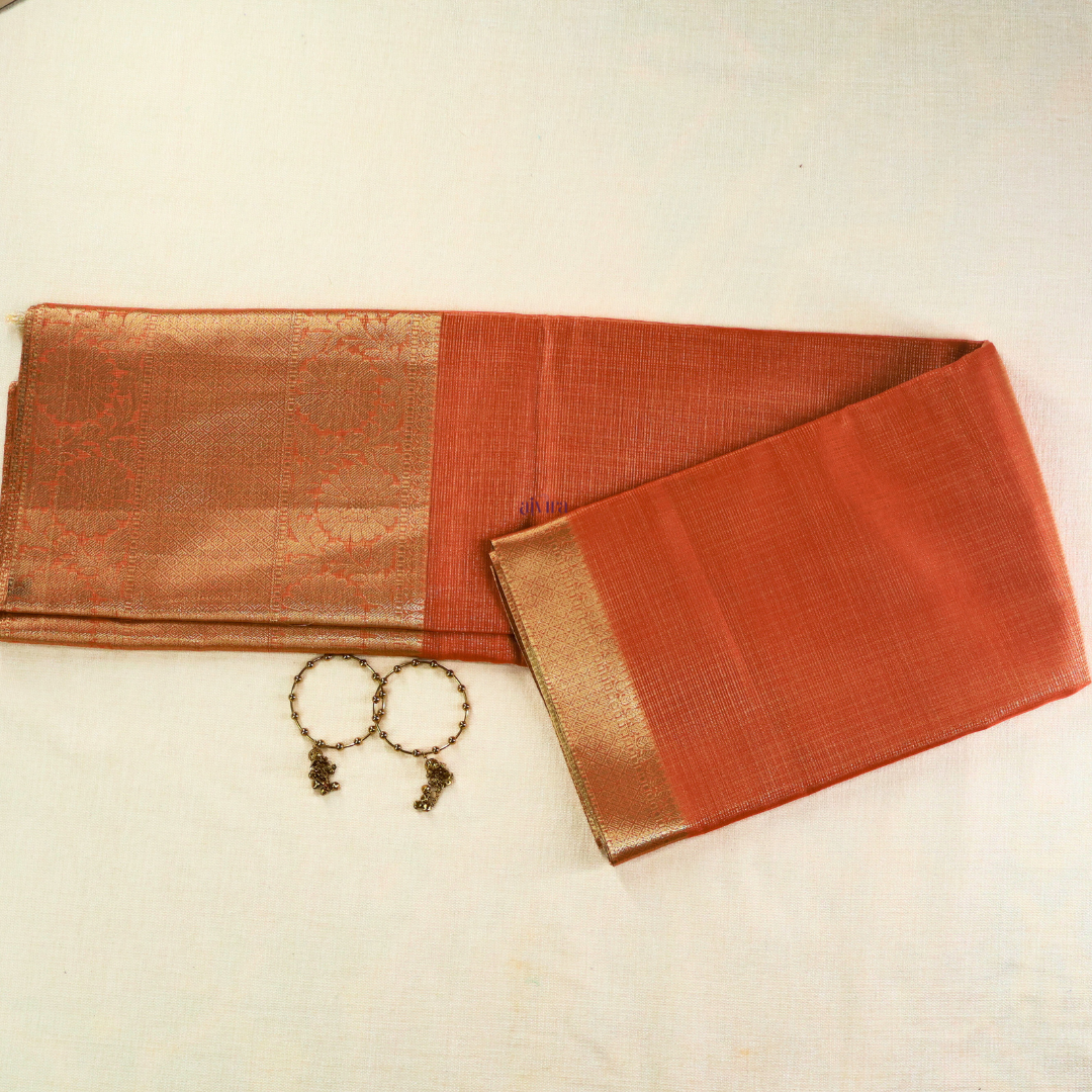 Elegant Tissue Banarasi Saree with Running Blouse TS102