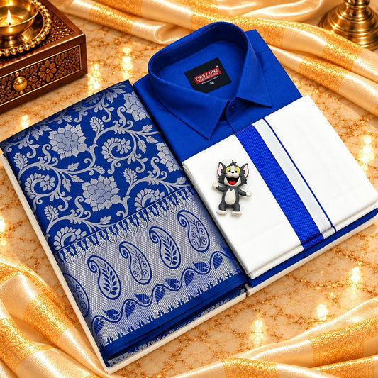 Dhoti Shirt & Saree Combo
