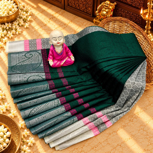 3D Embossed Karizma Silk Saree