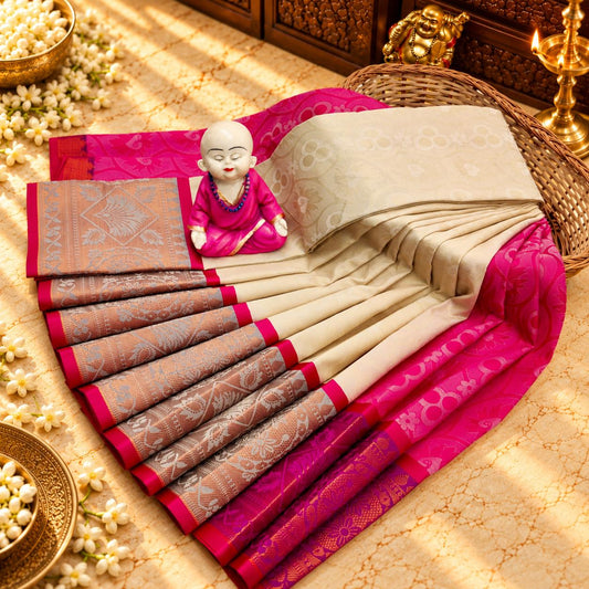 3D Embossed Karizma Silk Saree