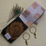 SILK COTTON SAREES WITH CONTRAST BLOUSE SC102