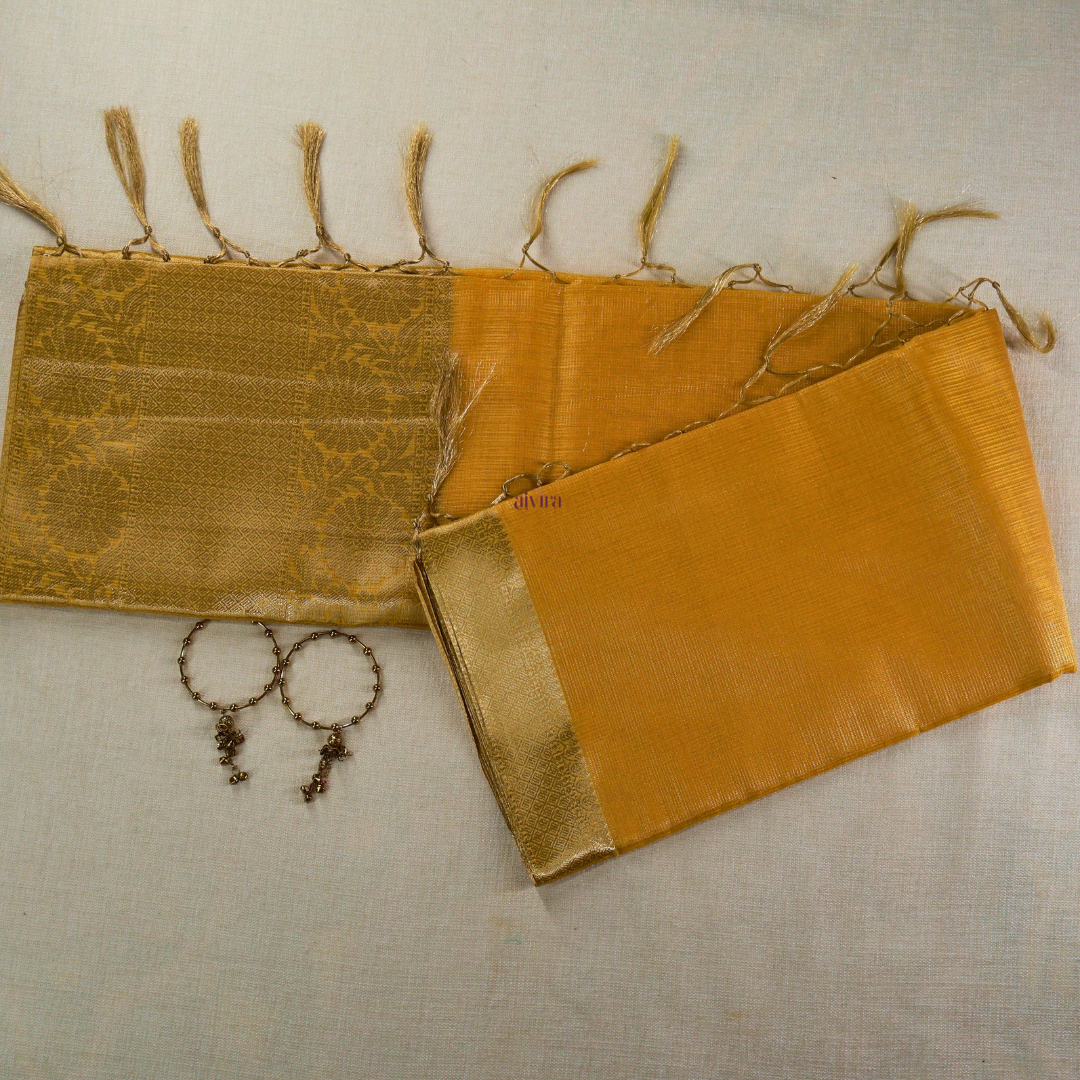 Elegant Tissue Banarasi Saree with Running Blouse TS108