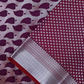 Maroon Bridal Art Silk Saree with Intricate Silver Zari Design BS001