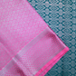 Light Pink Kanchipuram Silk Bridal Saree withContrast Green Blouse BS018