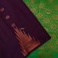 Purple Soft Silk Saree with Green Floral Pallu ES26