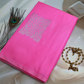 Pink Soft Silk Saree with Black Pallu ES30