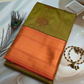 Mustard Green Handloom Kanchipuram Saree with Maroon Pallu SB005