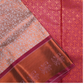 Peach and Pink Bridal Silk Saree with Elegant Zari Border BS006