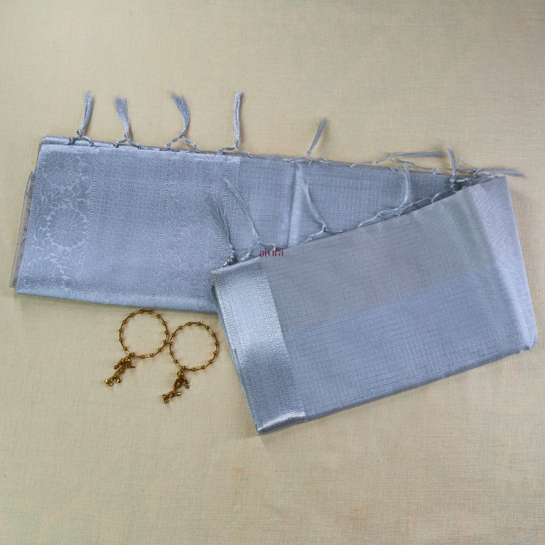 Elegant Tissue Banarasi Saree with Running Blouse TS105