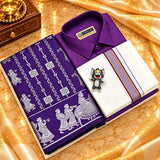 Dhoti Shirt & Saree Combo