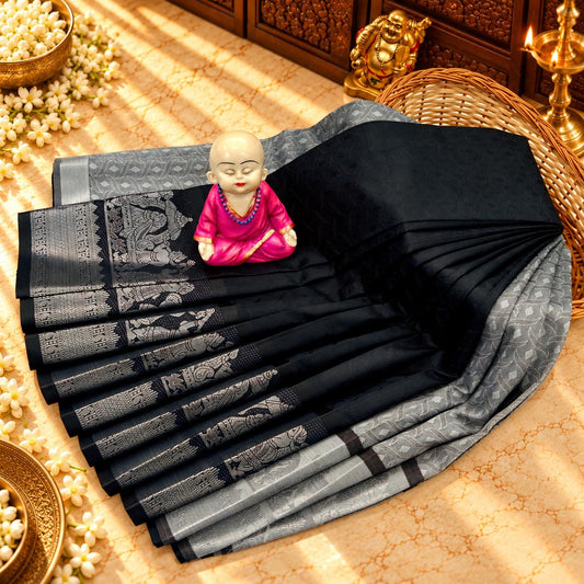 3D Embossed Karizma Silk Saree