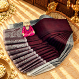 3D Embossed Karizma Silk Saree