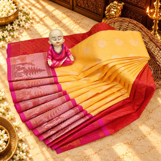 3D Embossed Karizma Silk Saree
