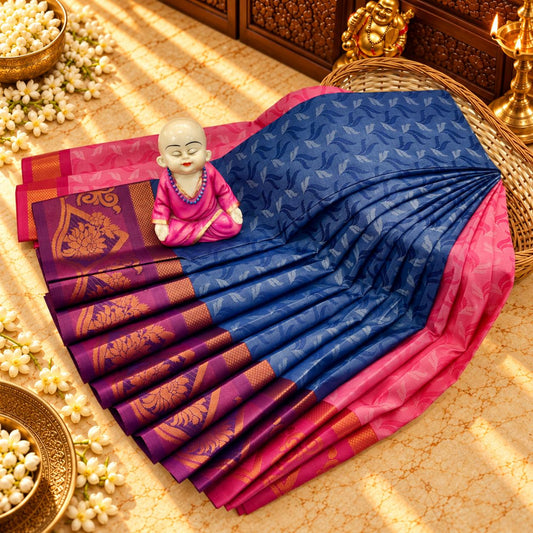 3D Embossed Karizma Silk Saree