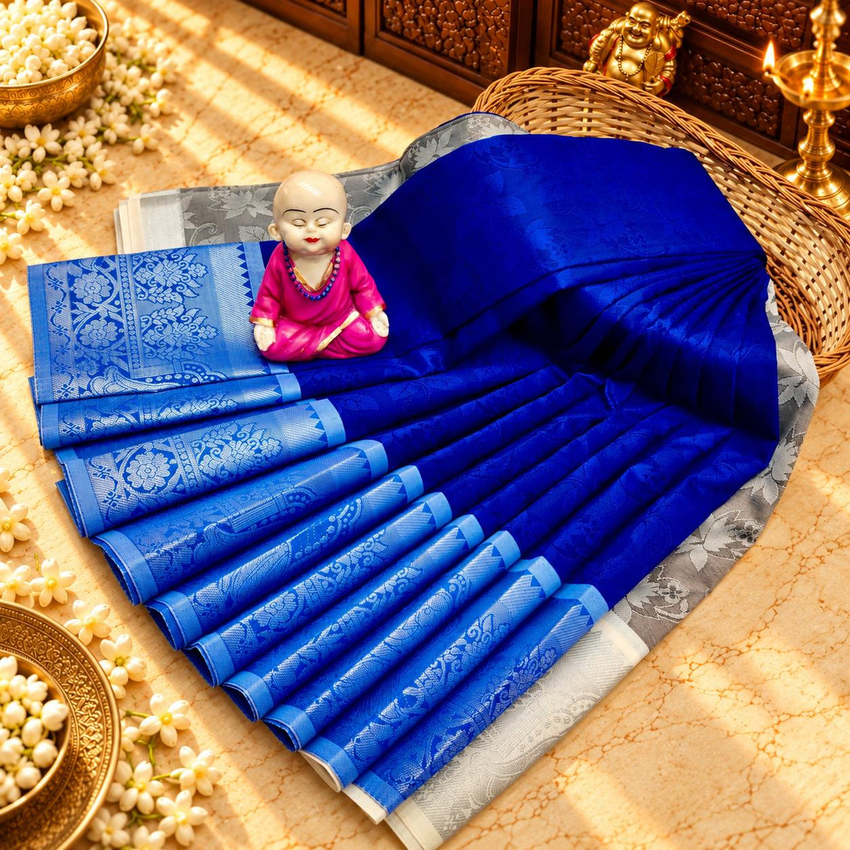 3D Embossed Karizma Silk Saree