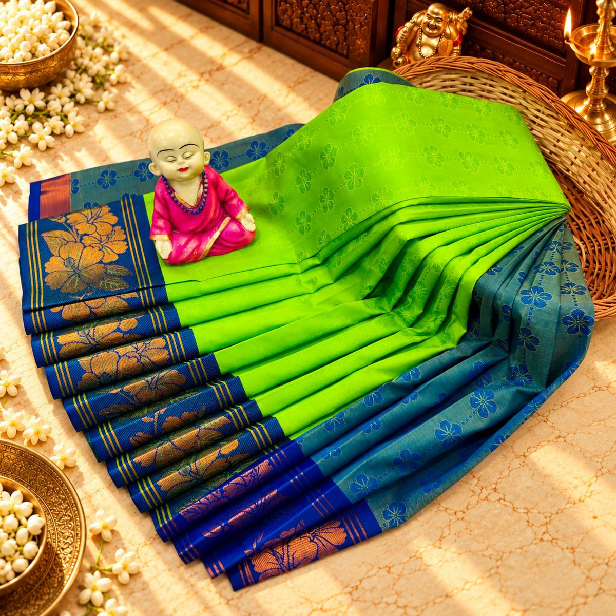 3D Embossed Karizma Silk Saree