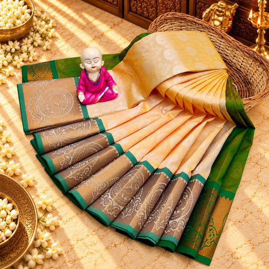 3D Embossed Karizma Silk Saree