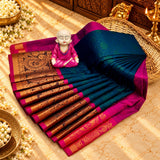 3D Embossed Karizma Silk Saree