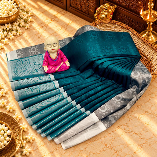 3D Embossed Karizma Silk Saree