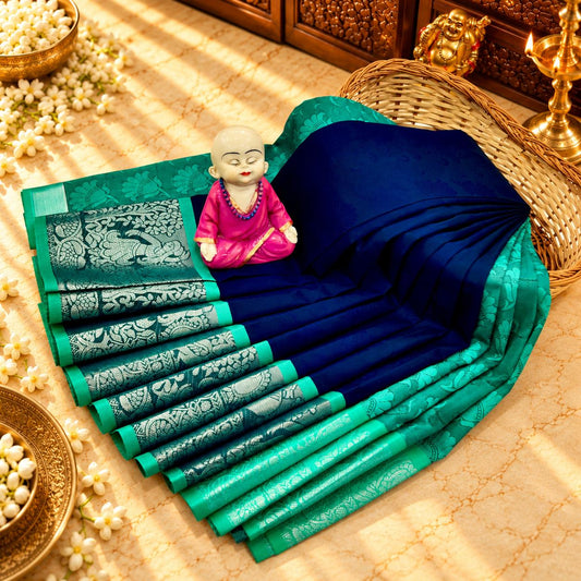 3D Embossed Karizma Silk Saree