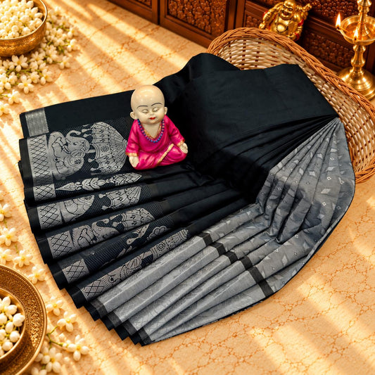 3D Embossed Karizma Silk Saree