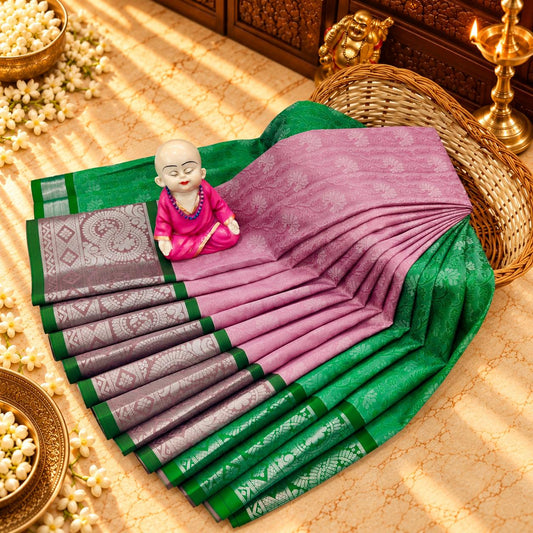 3D Embossed Karizma Silk Saree