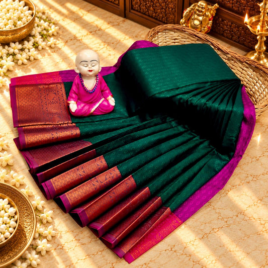 3D Embossed Karizma Silk Saree