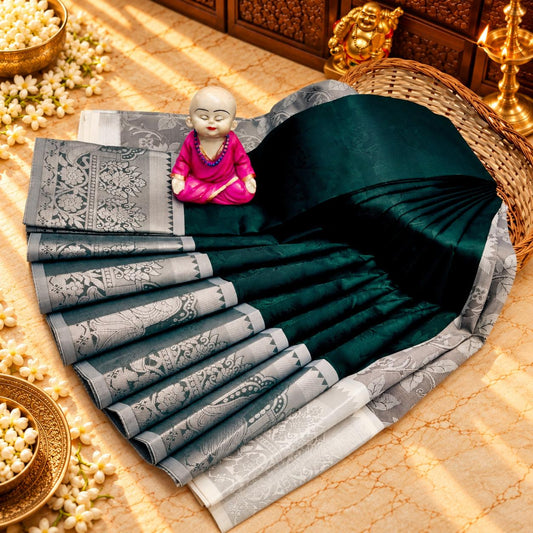 3D Embossed Karizma Silk Saree