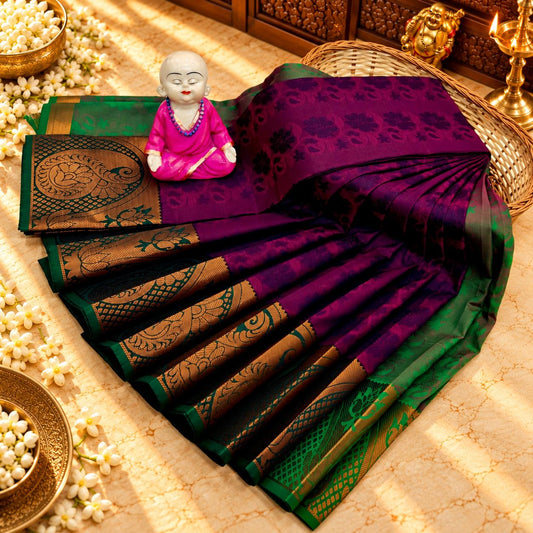 3D Embossed Karizma Silk Saree
