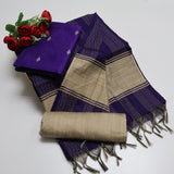 Premium Multicolor Raw Silk Salwar Suite- 3Pcs Set