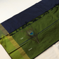 Navy Blue and Olive Green Arani Soft Silk Saree AS102